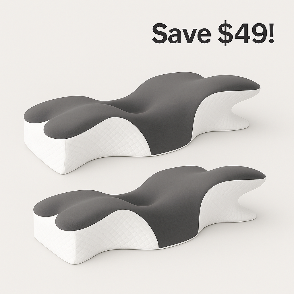 💤VENVORA™ Memory Foam Pillow – Single or 2-Pack (Save $49!)