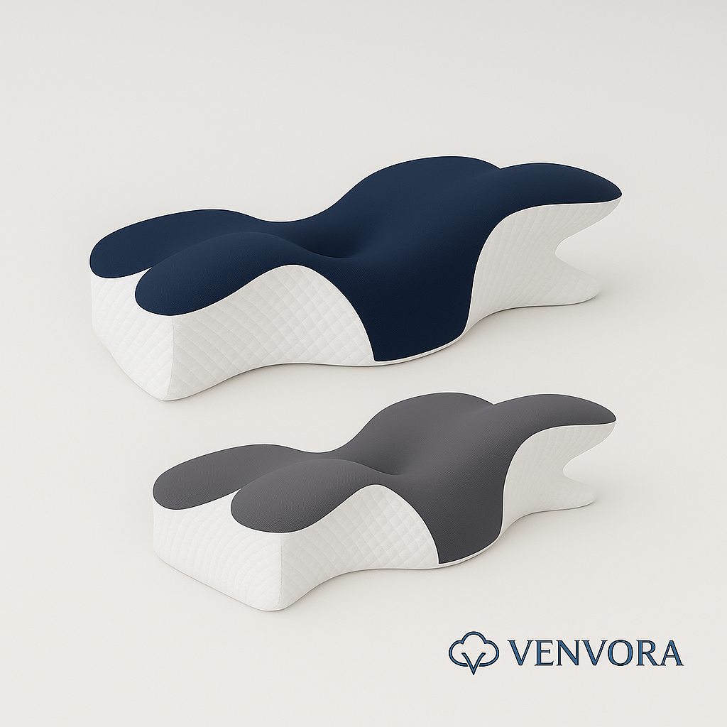 💤VENVORA™ Memory Foam Pillow – Single or 2-Pack (Save $49!)