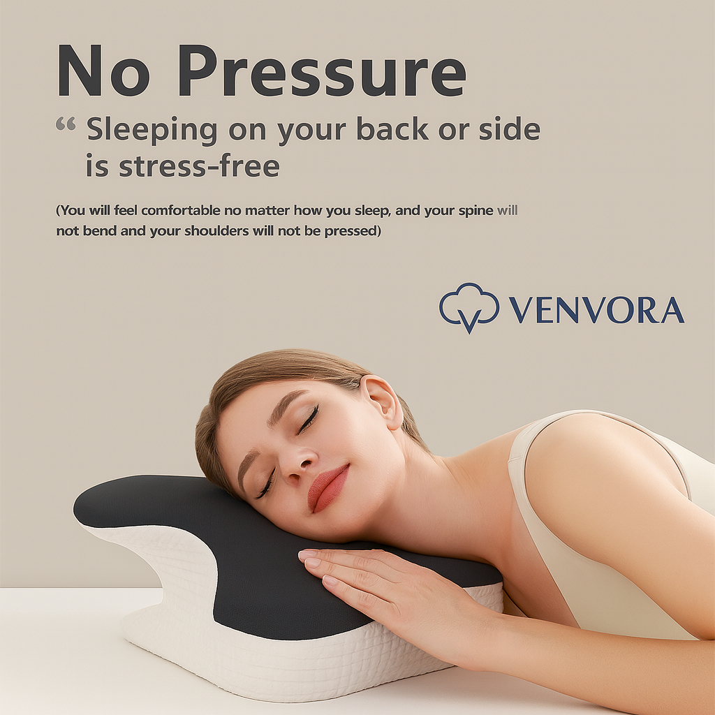 💤VENVORA™ Memory Foam Pillow – Single or 2-Pack (Save $49!)