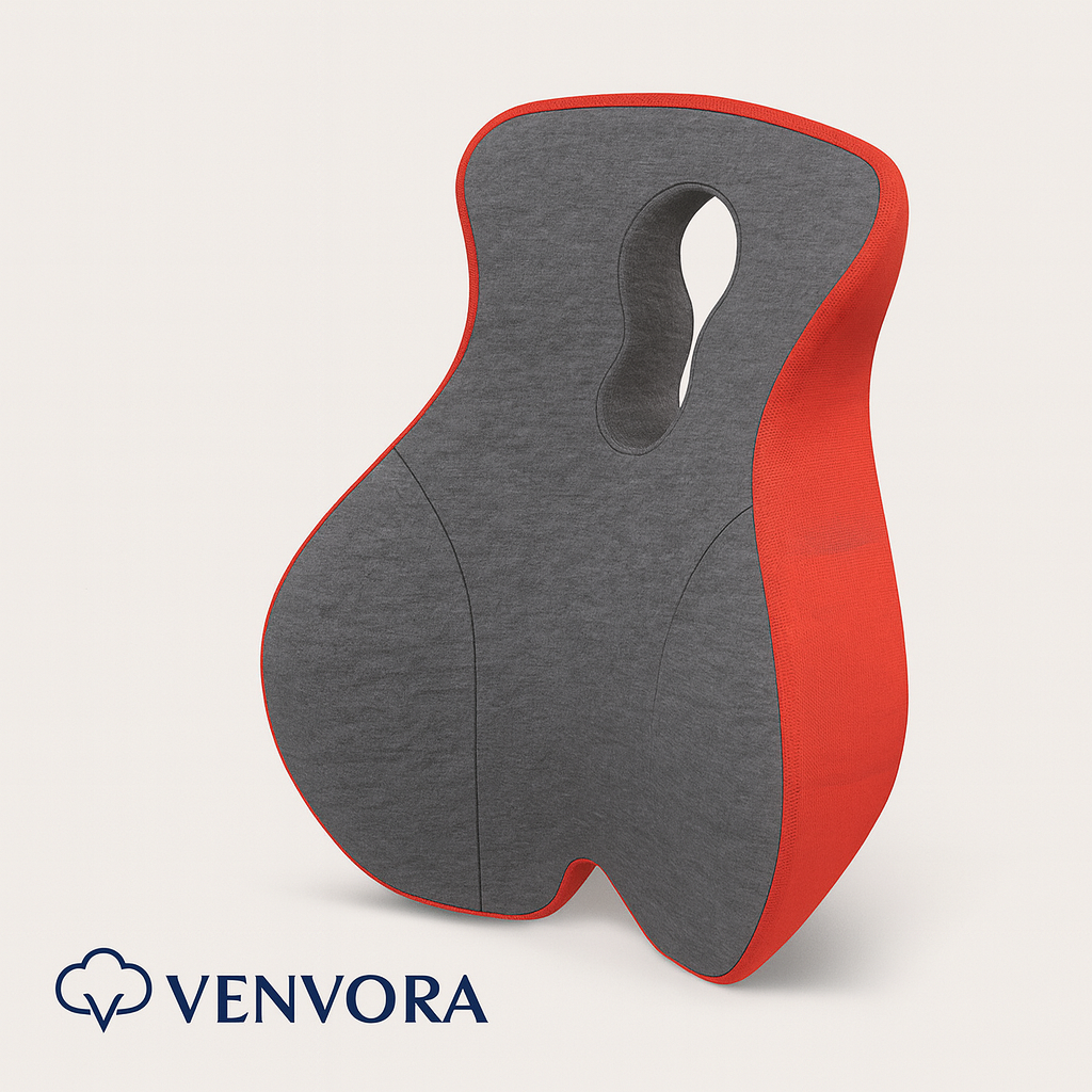 Venvora™ Ergonomic Memory Foam Seat & Back Cushion Set – Ultimate Posture and Comfort Support
