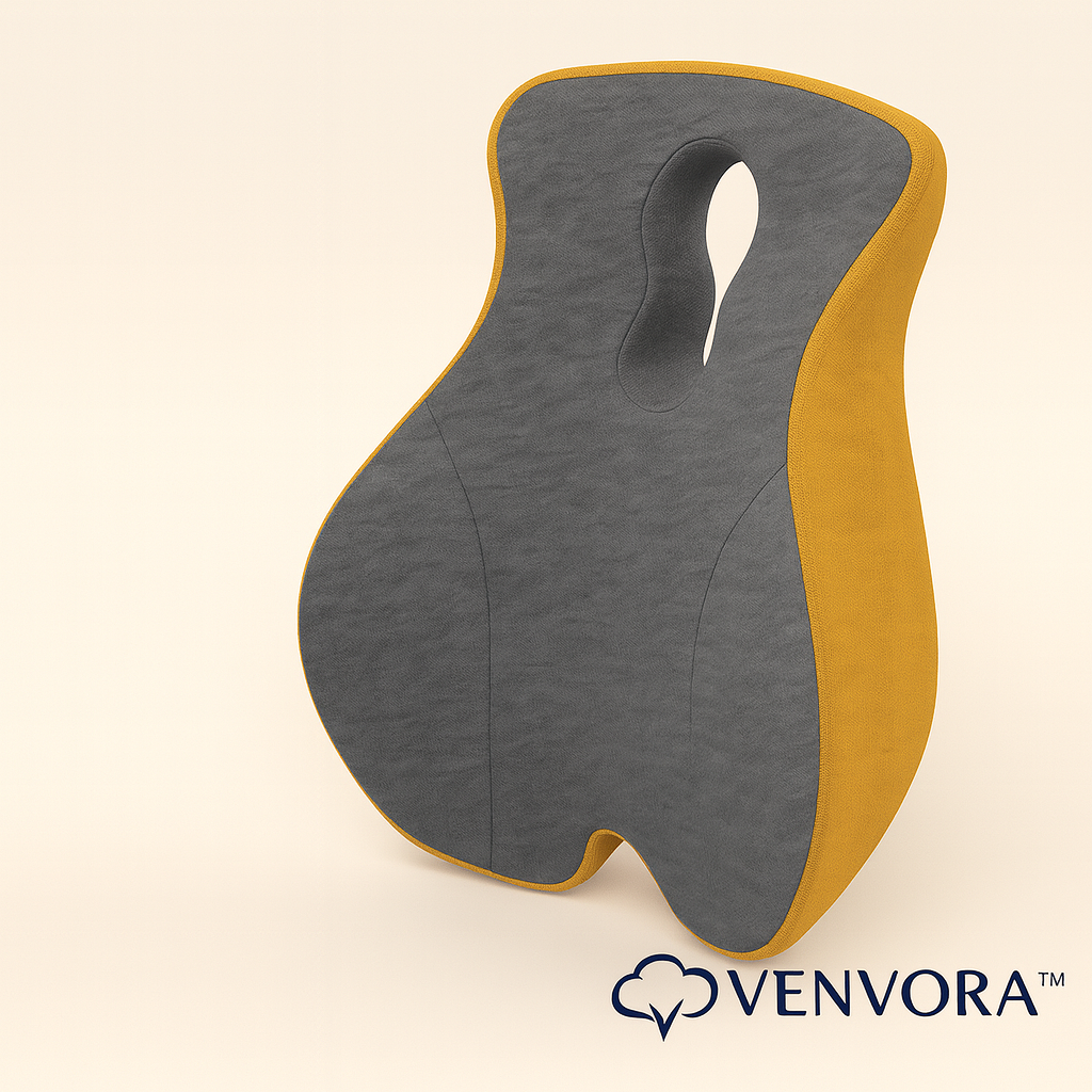 Venvora™ Ergonomic Memory Foam Seat & Back Cushion Set – Ultimate Posture and Comfort Support