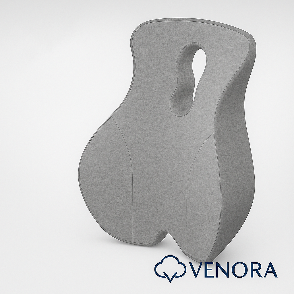 Venvora™ Ergonomic Memory Foam Seat & Back Cushion Set – Ultimate Posture and Comfort Support