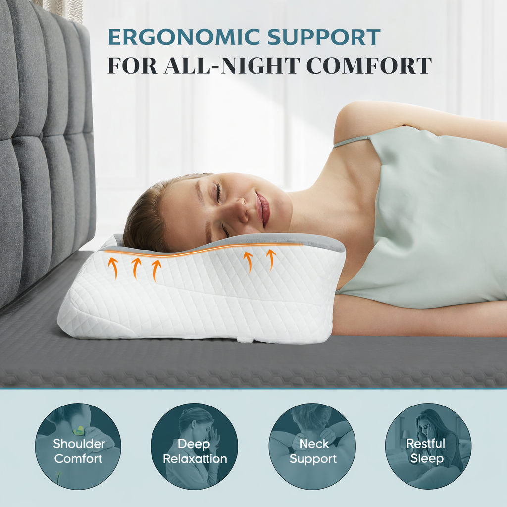 VENVORA™ Ergonomic Pillow for Deeper Sleep